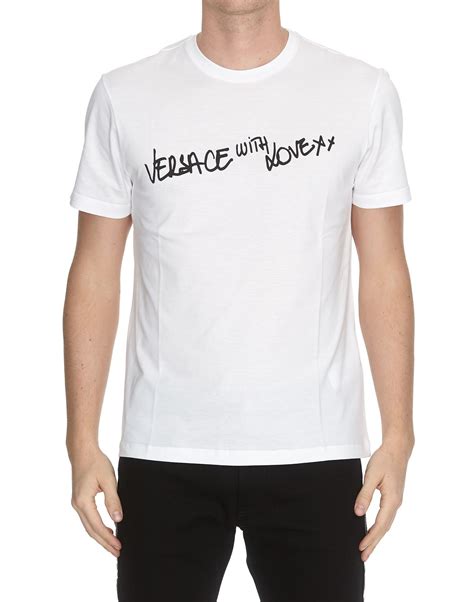 sustainable versace with love t shirt|versace .